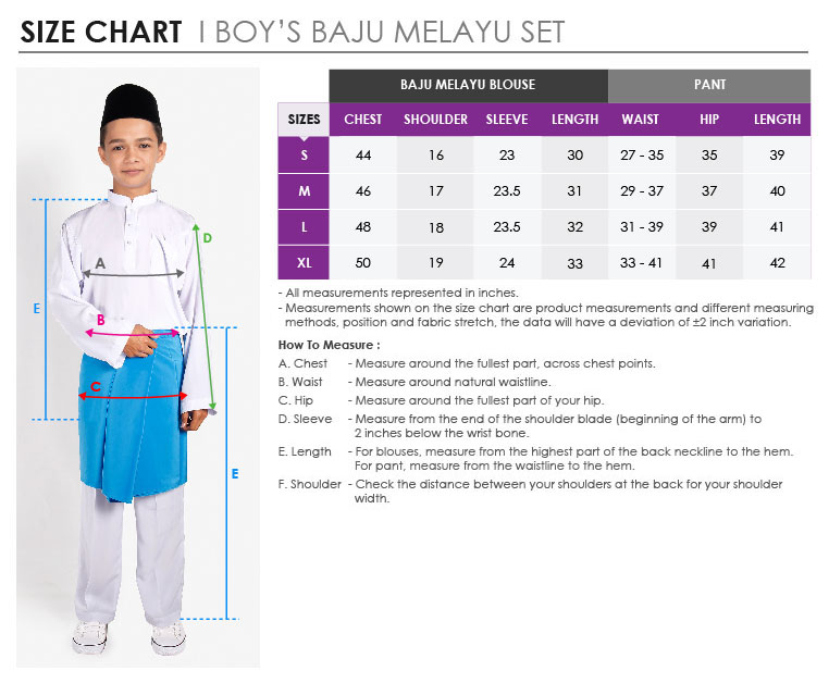 Boys Baju Melayu Set Kadria